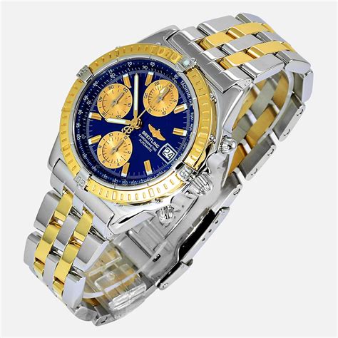 breitling gold blue